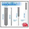 HSHTTKL Retractable Gap Dust Cleaner Brush with 4 pcs Replacement