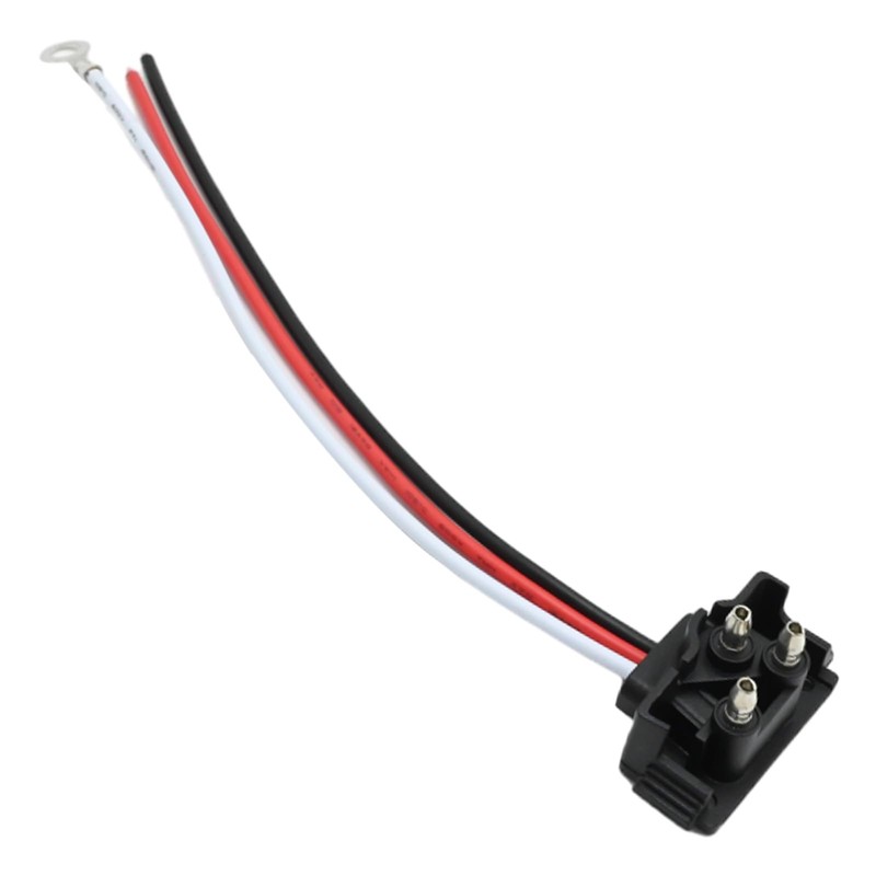 Newnessai 10 Pcs 3-Pin Trailer Light Connector, 3 Wires Pigtail