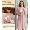Ekouaer Labor and Delivery Gown for Hospital Short Sleeve Maternity