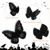 24PCS Butterfly Clips Small Black Halloween Hair Clips for Women