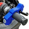 Blue Heavy Duty Motorcycle Brake Lock - Anti Theft Handlebar