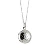 apop nyc 925 Sterling Silver Round Mini Locket Pendant Necklace