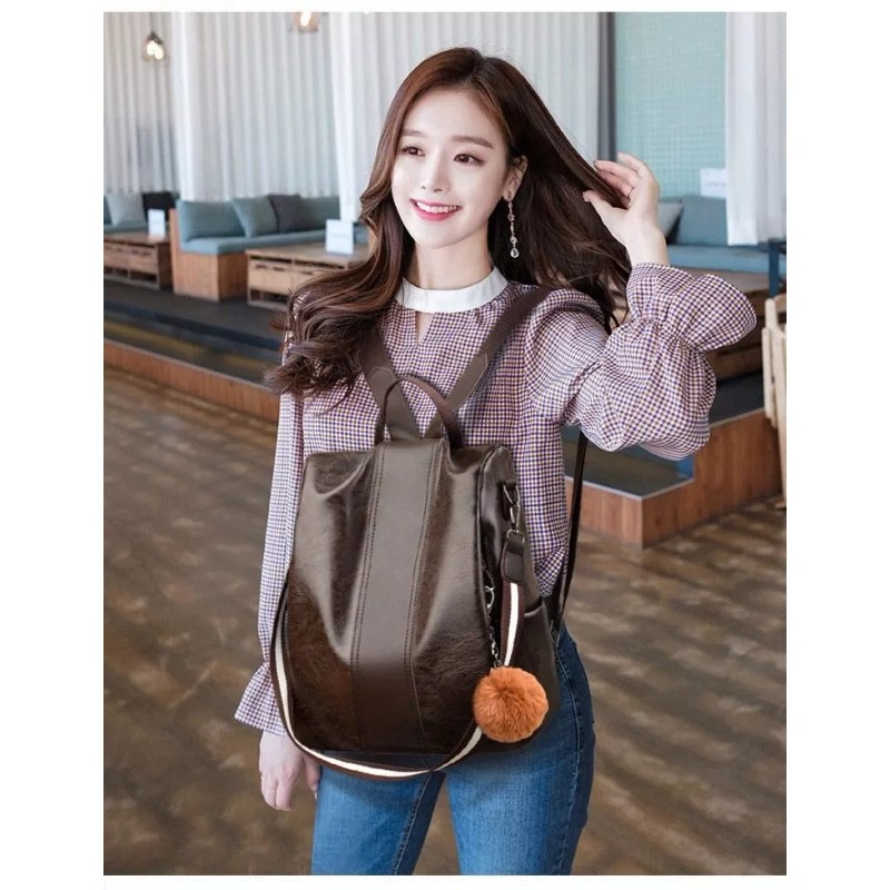 Yuqing Bolsa Mochila Moda Mujer Tipo Piel Super Calidad Antirrobo