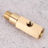 Mini Split Gauge Adapter Oil Pressure Gauge Adapter 0.25NPT Brass