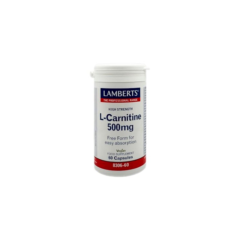 Lamberts L-Carnitine 500mg 60 Capsules