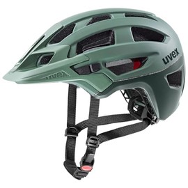 uvex Finale 2.0 - Safe MTB Helmet for Men and Women - Individual Size Adjustment - Expandable with LED Light - Moss Green Matt - 56-61 cm