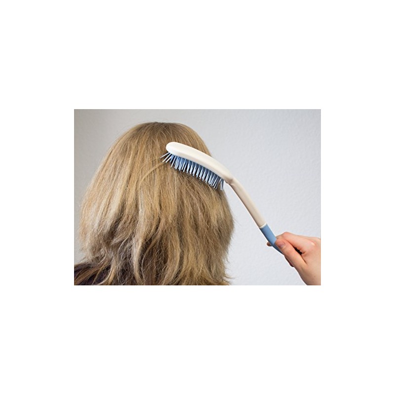 Ergonomic Hair Brush with Shape Handle Extended Handle for People
