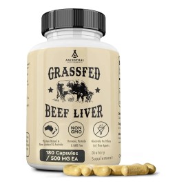 Ancestral Supplements Grass-fed Beef Liver Hígado Bovino