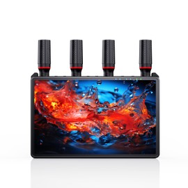 Wireless Video Transmitter and Receiver for Camera Monitor, Portable7 Inch Monitor Mini Hdmi Screen 2.4G/5G, 4K HDMI Input / 1080P Output, Streaming Video from Tiny TV Box/PC, Small Monitor 1312 ft