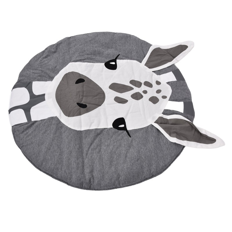 Soft Cotton Baby Play Mat Giraffe Pattern Wide Application Baby