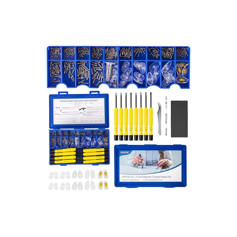 HQVOIC Kit de herramientas de reparación de gafas magnéticas todo
