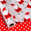 MAYPLUSS Reversible Christmas Wrapping Paper Roll - 17 Inch X