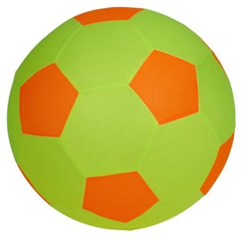 XXL Mesh Ball Giant Ball 50 cm Large Soft Mesh Ball Inflatable Fabric Ball Mesh Ball for Children, Adults and Seniors Sports Ball Gymnastics Ball Movement Ball (Yellow/Orange)