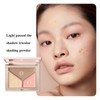 Joyeee Cream Concealer Brighten Contour Palette, Concealer Makeup Powder Palette,