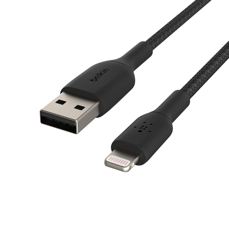 Belkin Belkin BoostCharge Braided Lightning Cable - 6.6ft/2M - MFi