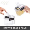 OGGI Easi Grip 23oz Moisture Proof Storage Container, Ultra Clear