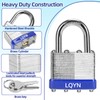 Padlocks with Same Key, LQYN 12 Pcs Laminated Keyed Padlock
