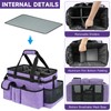 ZIOZERTT Cleaning Caddy Bag,Large Cleaning Supplies Organizer with Handle for