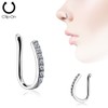 Autiga Nose Piercing Nose Ring Fake Piercing Zirconia Crystals Nose