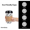 MakeASplash 100 Pack 16 oz Disposable Paper Coffee Cups with