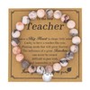 ALLY-MAGIC Teacher Gifts Natural Stone Teacher Bracelets Thank You Gift