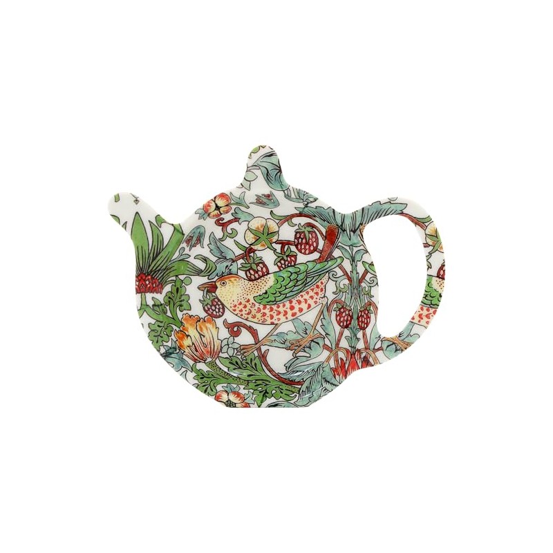 Melamine Tea Bag Tidy Coaster - William Morris' Strawberry Thief