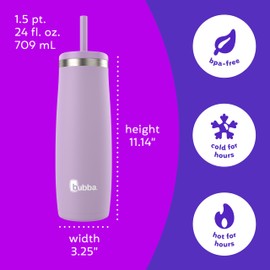 Bubba 24 oz Radiant Tumbler With Case, Rubberized Lilac Dream