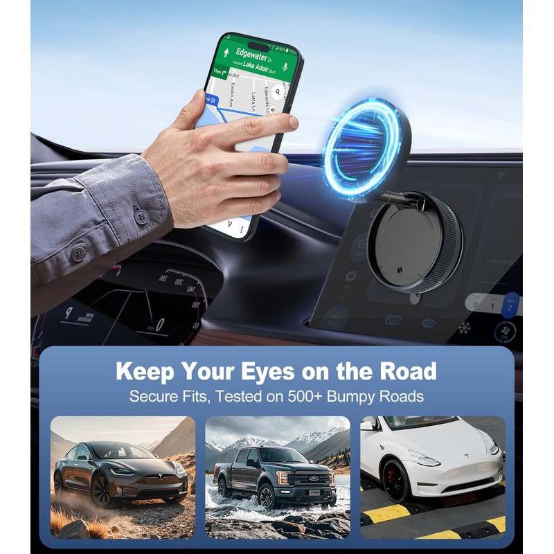 Magnetic Car Phone Holder (Space Black)