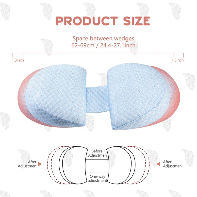 U-shaped pregnancy pillow, removable, washable nursing pillow, multifunctional waist support,