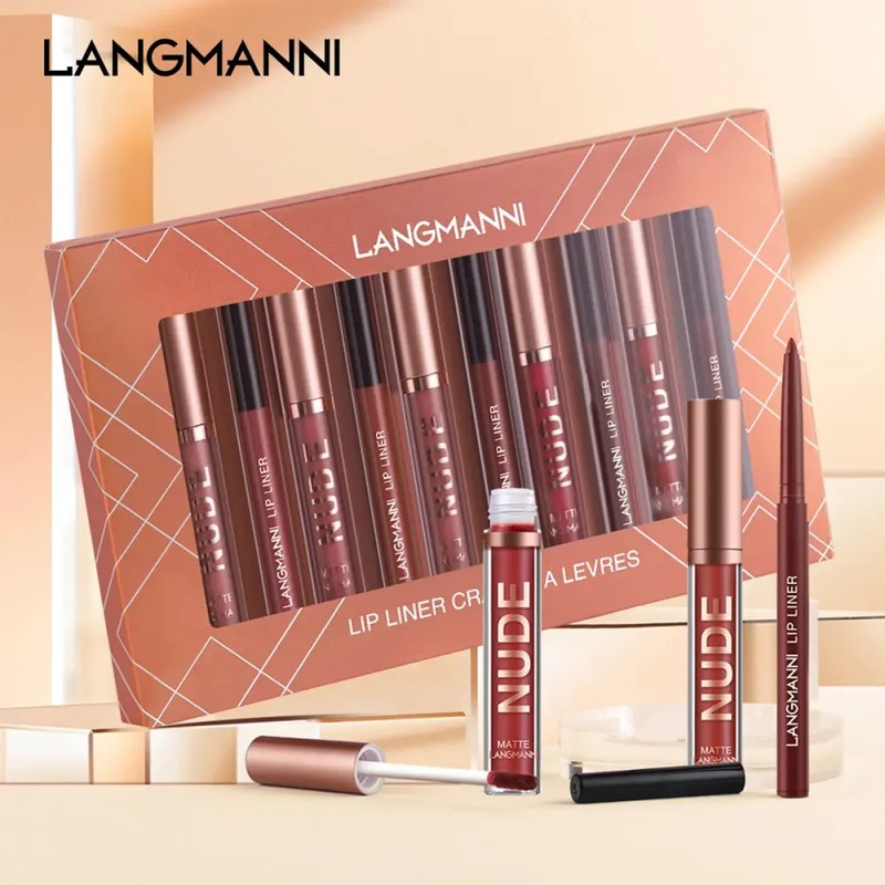 12 Matte Liquid Lipsticks Long-lasting Matte Lip Pencils