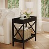 ZEXVIDA Narrow Side Table, End Table,Sofa Side Table, End Table