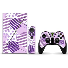 MightySkins Skin Compatible with NVIDIA Shield TV (2017) wrap Cover Sticker Skins Purple Pentagon