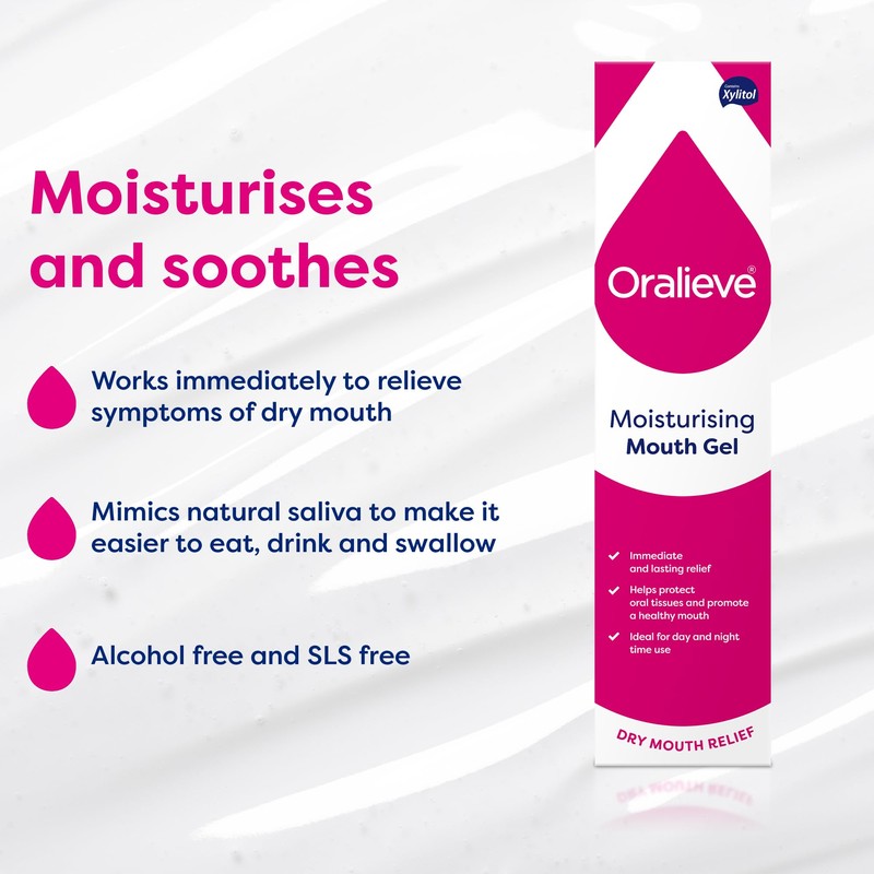 Oralieve Moisturising Dry Mouth Relief Gel (1 x 50ml), Hydrating