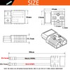 50A Battery Quick Connect Disconnect Connector Plug with 10AWG O
