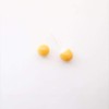 B&Dminoyaki KO-P4 Mino Ware Earrings (Ceramic Posts), Small Rounds, Plump