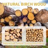 Snaikor Wooden Coat Rack Stand Sturdy Triangle Base, Natural Birch
