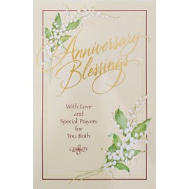 Anniversary Blessings With Love and Special Prayers for You Both - Religious Greeting Card -"As you celebrate another year together, remember God is with you"