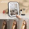 YEKKOPT Lighted Vanity Mirror, Rechargeable Travel Makeup Mirror with Lights,