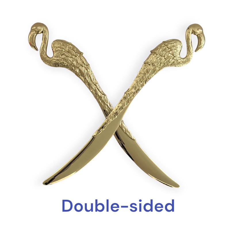 Evenchae Flamingo Letter Opener, Elegant Gold Finish, Desk Accessory for