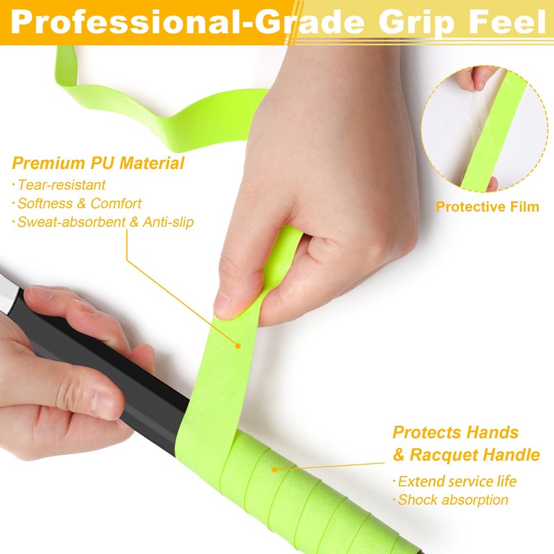 Zhaoyao 20 Pcs Tennis Racket Grip Tape Set – Anti