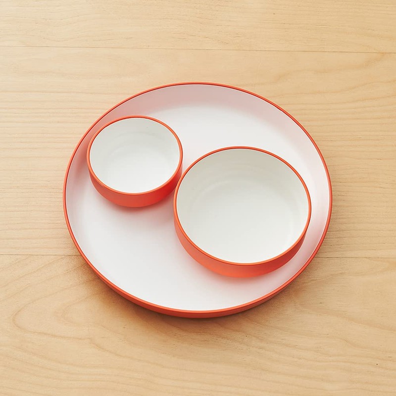 Tak JTN-0123-OR Kids Dish Bowl, Orange, Standard SS
