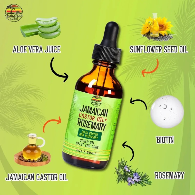 Sérum Capilar Tónico Jamaican Amber Romero Castoroil Cabello
