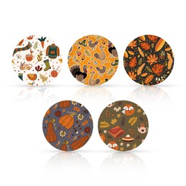 25pcs Sensor Covers, CGM Sensor Patch Sticker Thanksgiving Style Sensor Covers Protector Accessories for Libre 2 Libre 3