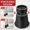 MixDora Bed Risers 4, 6 Inch Stackable Furniture Risers Heavy
