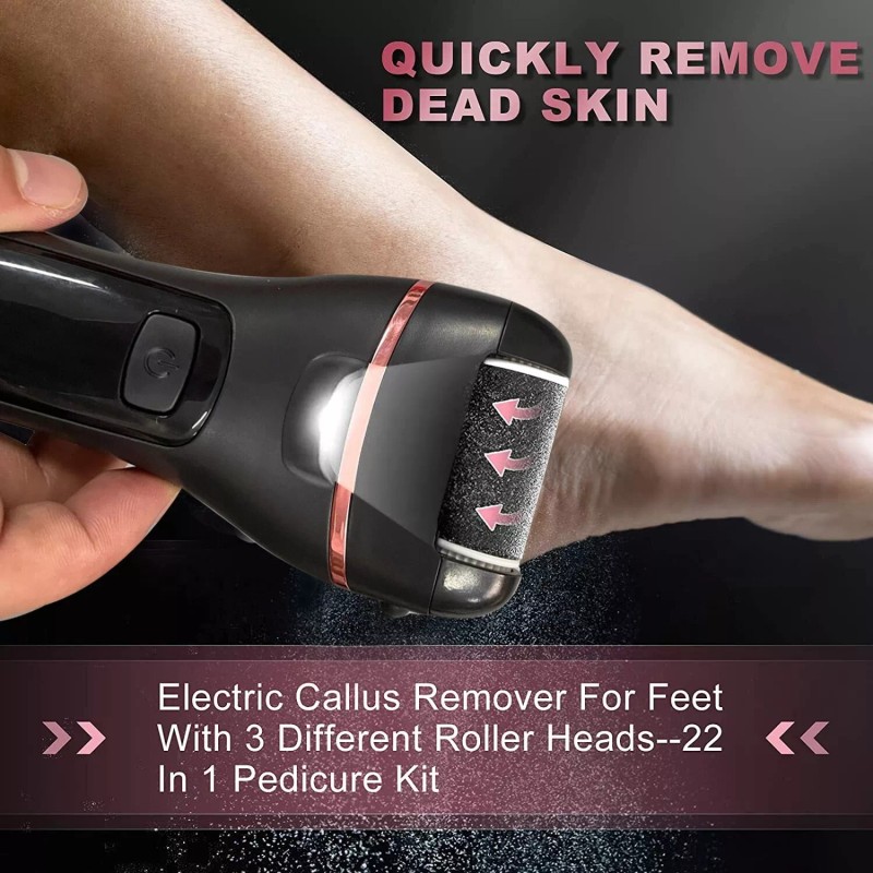  Electric Foot Grinder File Callus Dead Skin Remover Pedicure
