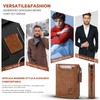Sevitini Men's Leather Wallet, Genuine Leather Wallet with RFID Protection,
