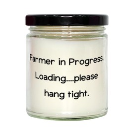 Inappropriate Farmer Scent Candle, Farmer in Progress. Loading.., Gifts for Coworkers, Present from Team Leader, for Farmer