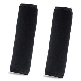 SANJAOYEE Seat Belt Cover Set of 2 Black Seat Belt Stopper Car Accessories Easy Installation Soft Comfortable Shoulder Neck Protection Shoulder Pad for Kids and Adults
