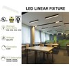 WareLight 2 FT LED Direct/Indirect Suspended Linear Fixture G2, 2200