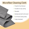 8 Pack Reusable Microfiber Cleaning Cloths - Lint Free, Thickened,